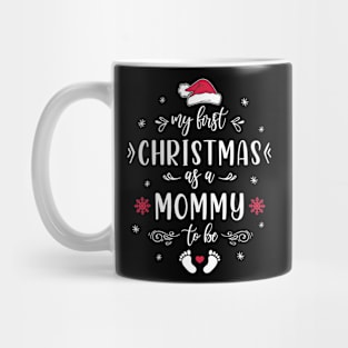 My First Christmas As A Mommy To Be Christmas Pregnancy Announcement Mug